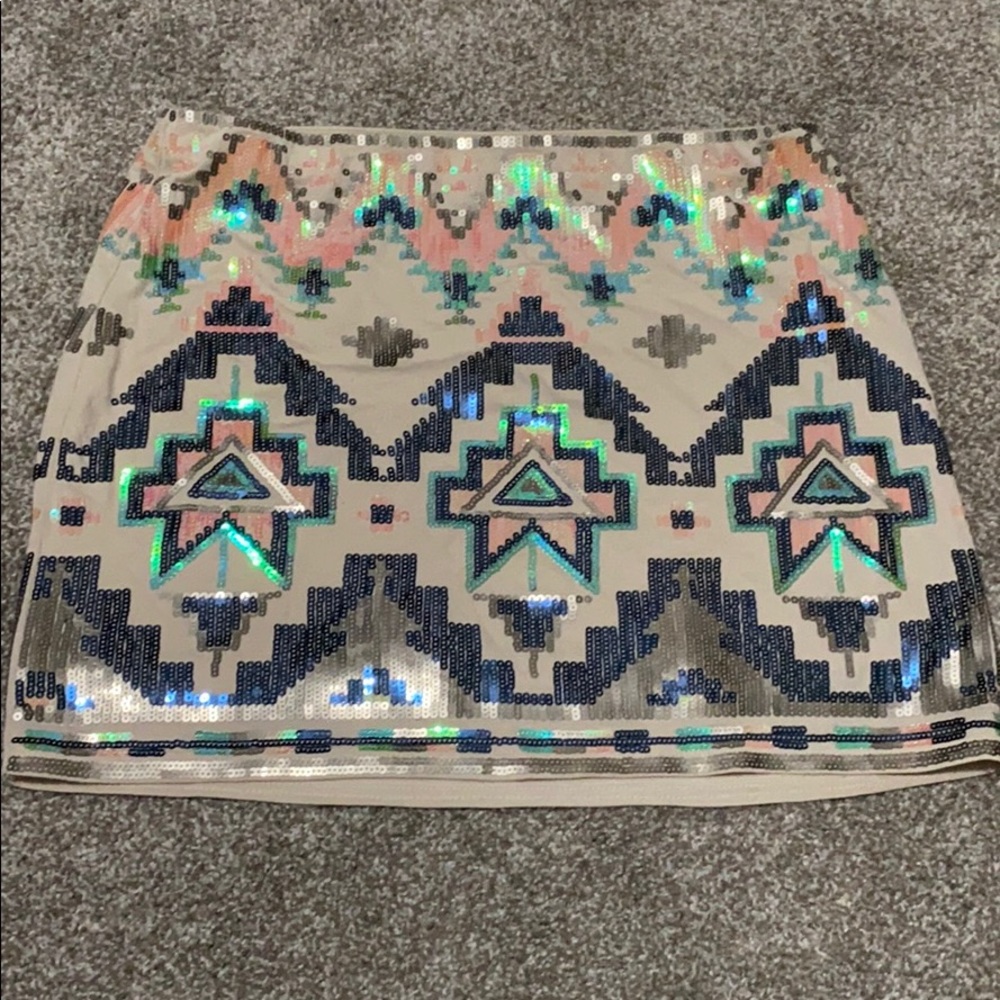 Express Sequin Skirt